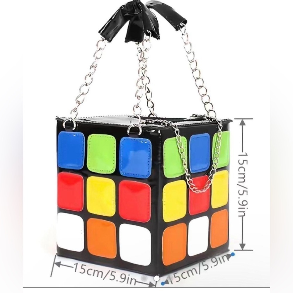 Rubik’s cube novelty handbag